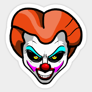 Scary Clown Sticker